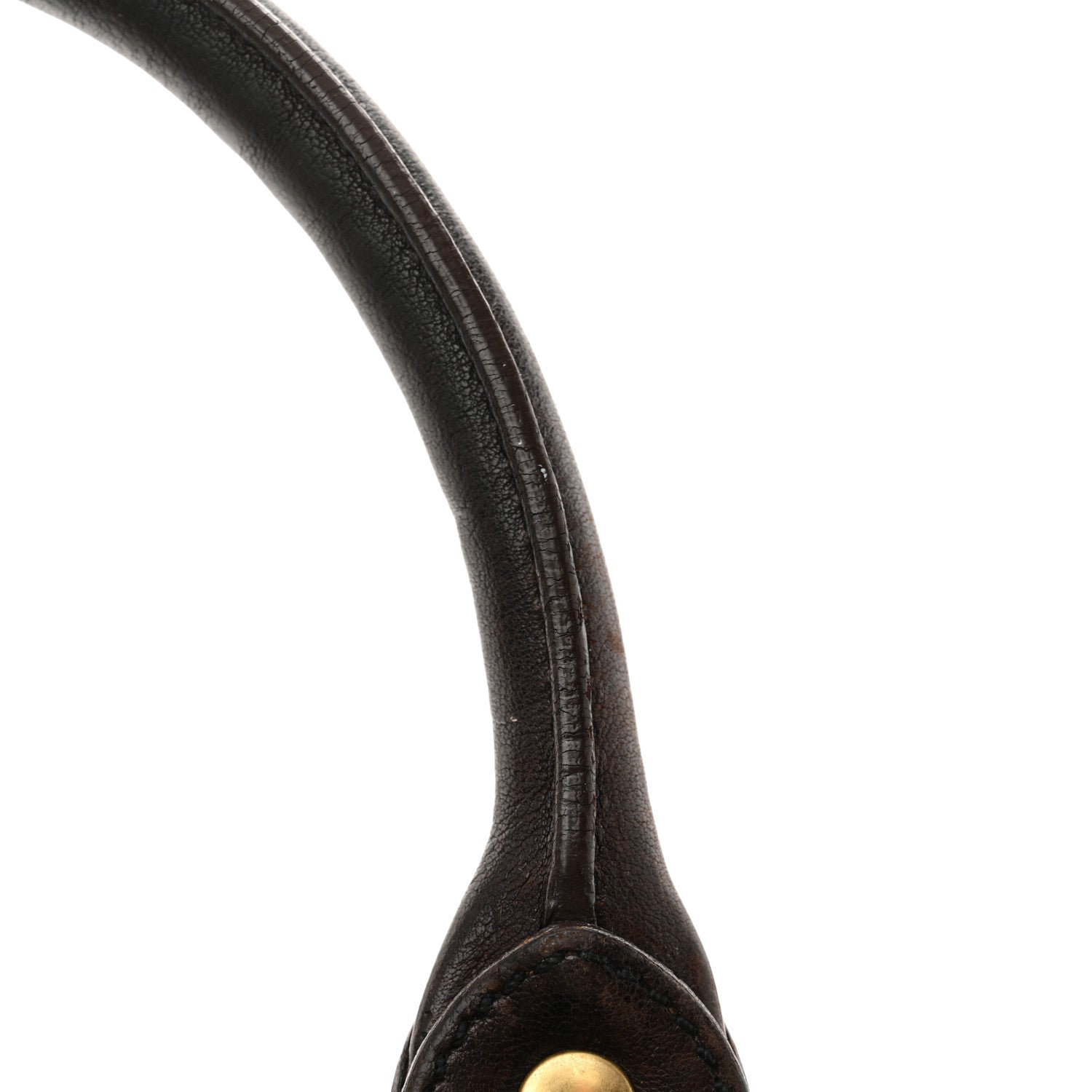 Miu Miu Vitello Lux Gathered Tote Brown 13 of 15