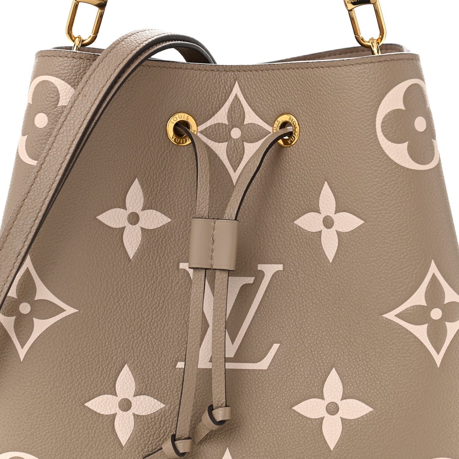Louis Vuitton Empreinte Monogram Giant Neonoe MM Tourterelle Creme 7 of 10