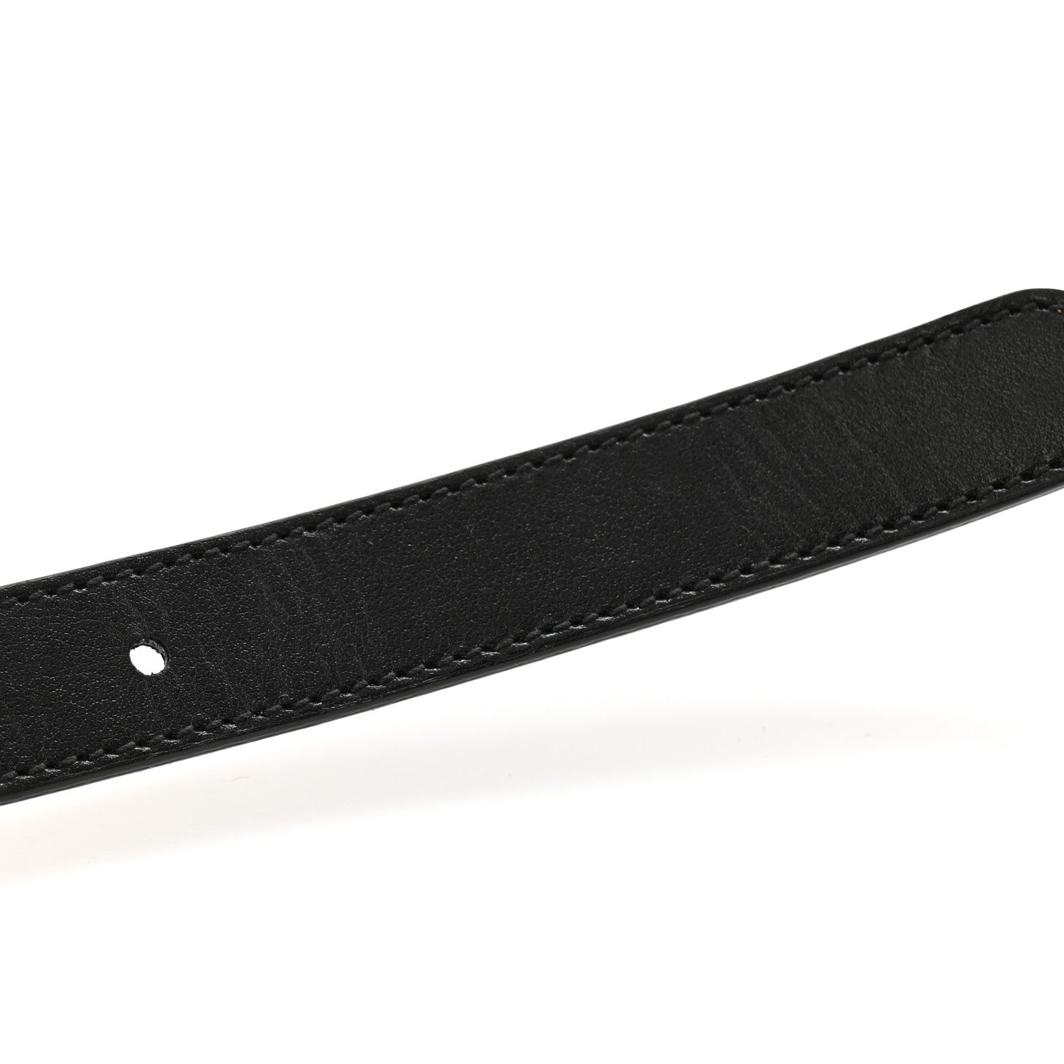 Gucci Calfskin GG Supreme Monogram Double G Reversible 20mm Belt 80 32 Beige Ebony Black 7 of 9