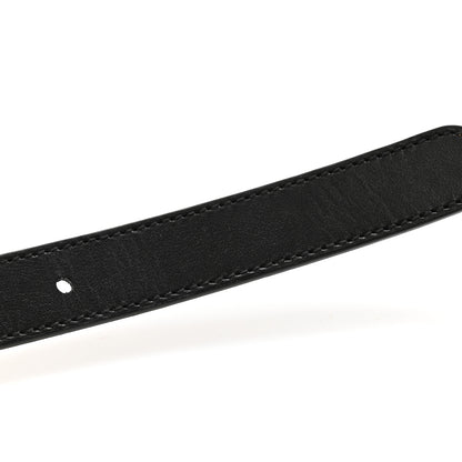 Gucci Calfskin GG Supreme Monogram Double G Reversible 20mm Belt 80 32 Beige Ebony Black 7 of 9