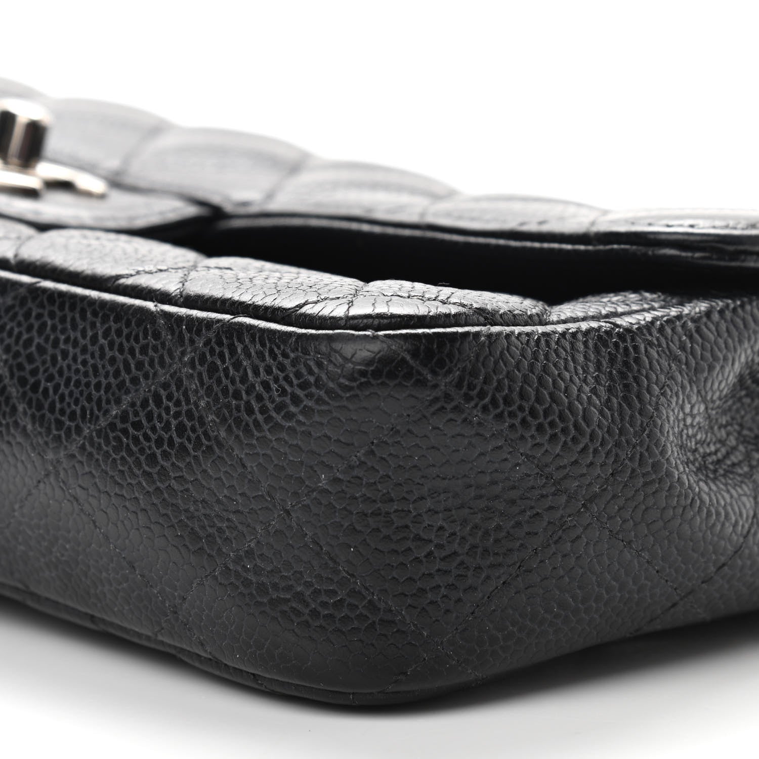 Chanel Caviar Quilted East West Flap Black 10 of 10