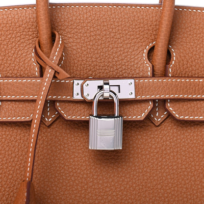 Hermes Togo Birkin 25 Gold 8 of 10