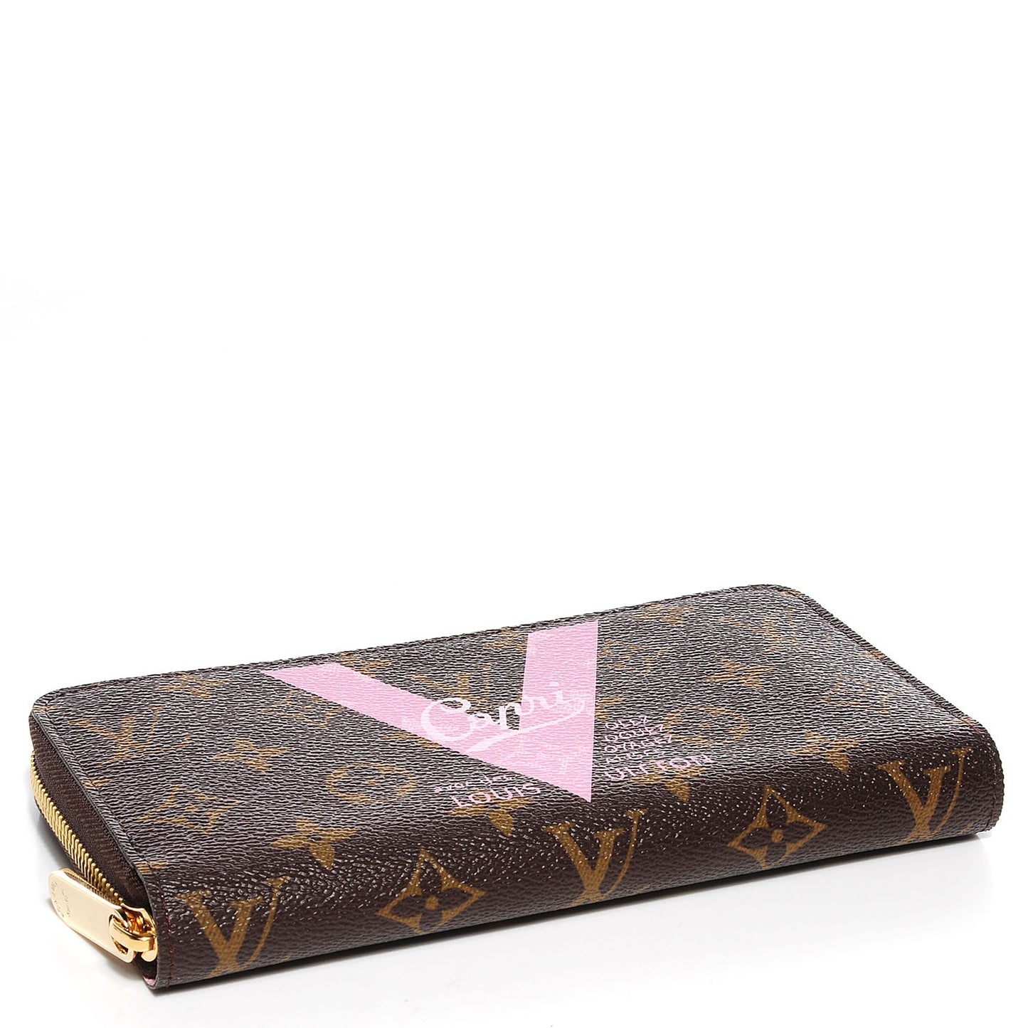 Monogram Capri V Zippy Wallet Rose Ballerine