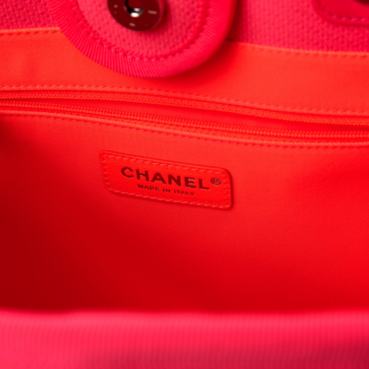 Mixed Fibers Small Deauville Tote Pink Orange
