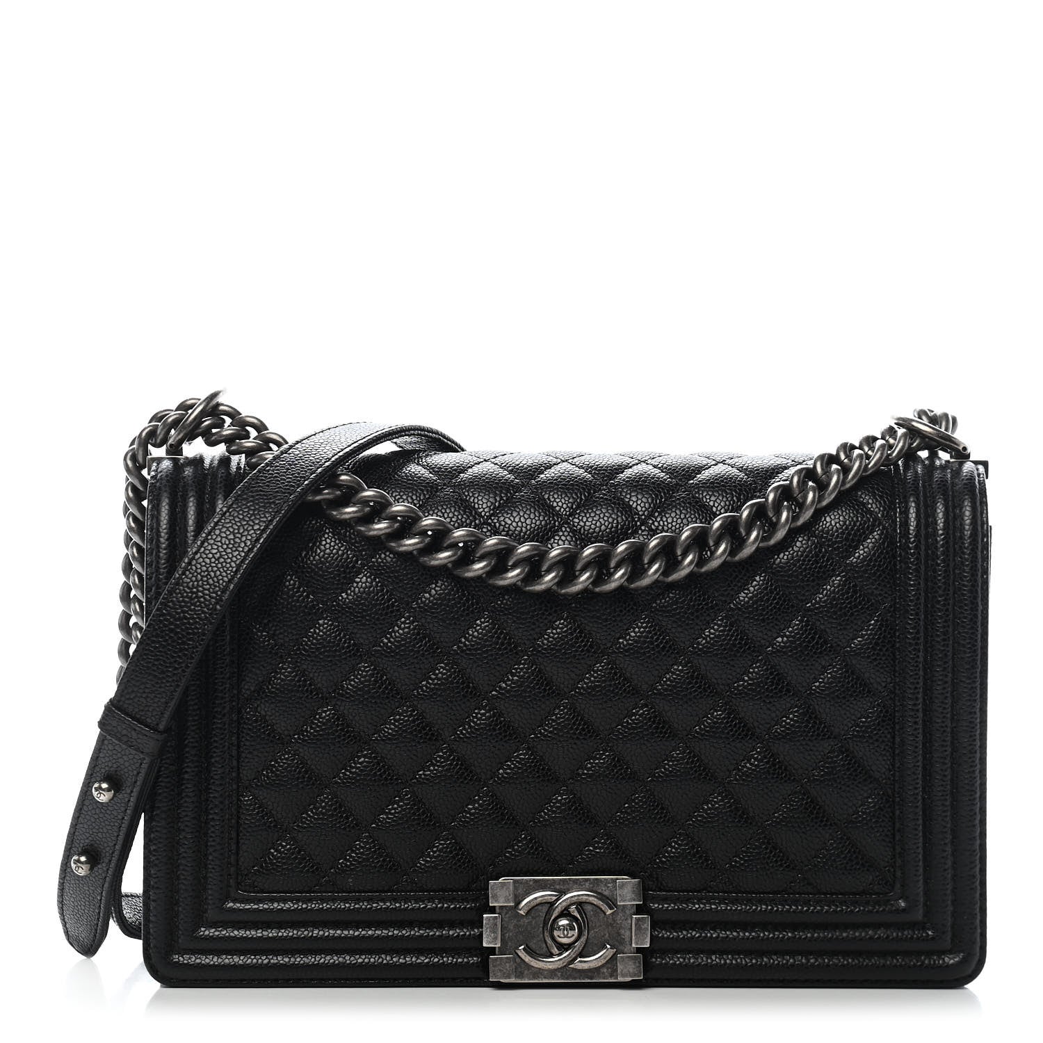Chanel Caviar Quilted New Medium Boy Flap Black 1 of 9