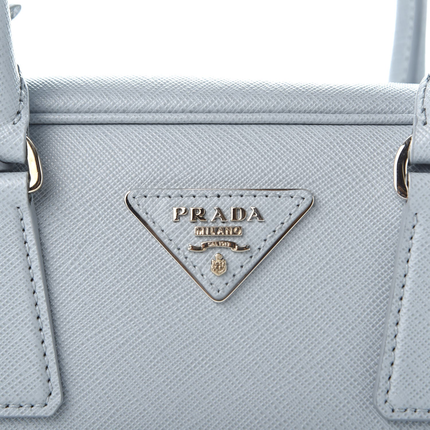 Prada Saffiano Lux Bauletto Lago 9 of 9