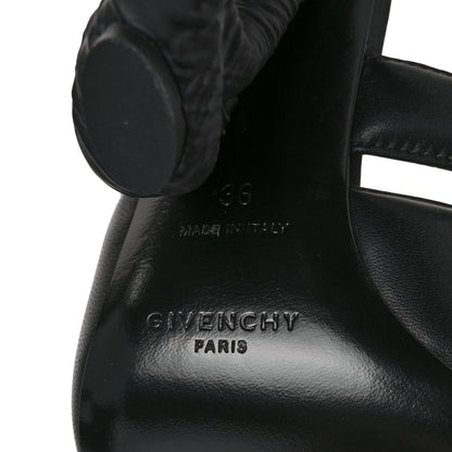 Givenchy Lambskin 4G Logo Horn Sandals 36 Black 11 of 20