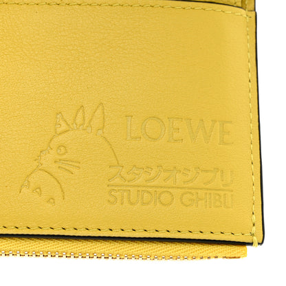 Loewe X SPIRITED AWAY Calfskin Otori-Sama Small Vertical Wallet Soft White Lemon Zest 6 of 9