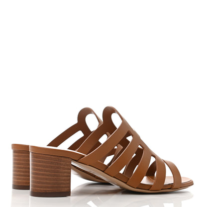 Hermes Calfskin Celena 50 Sandals 35.5 Beige Doré 3 of 4