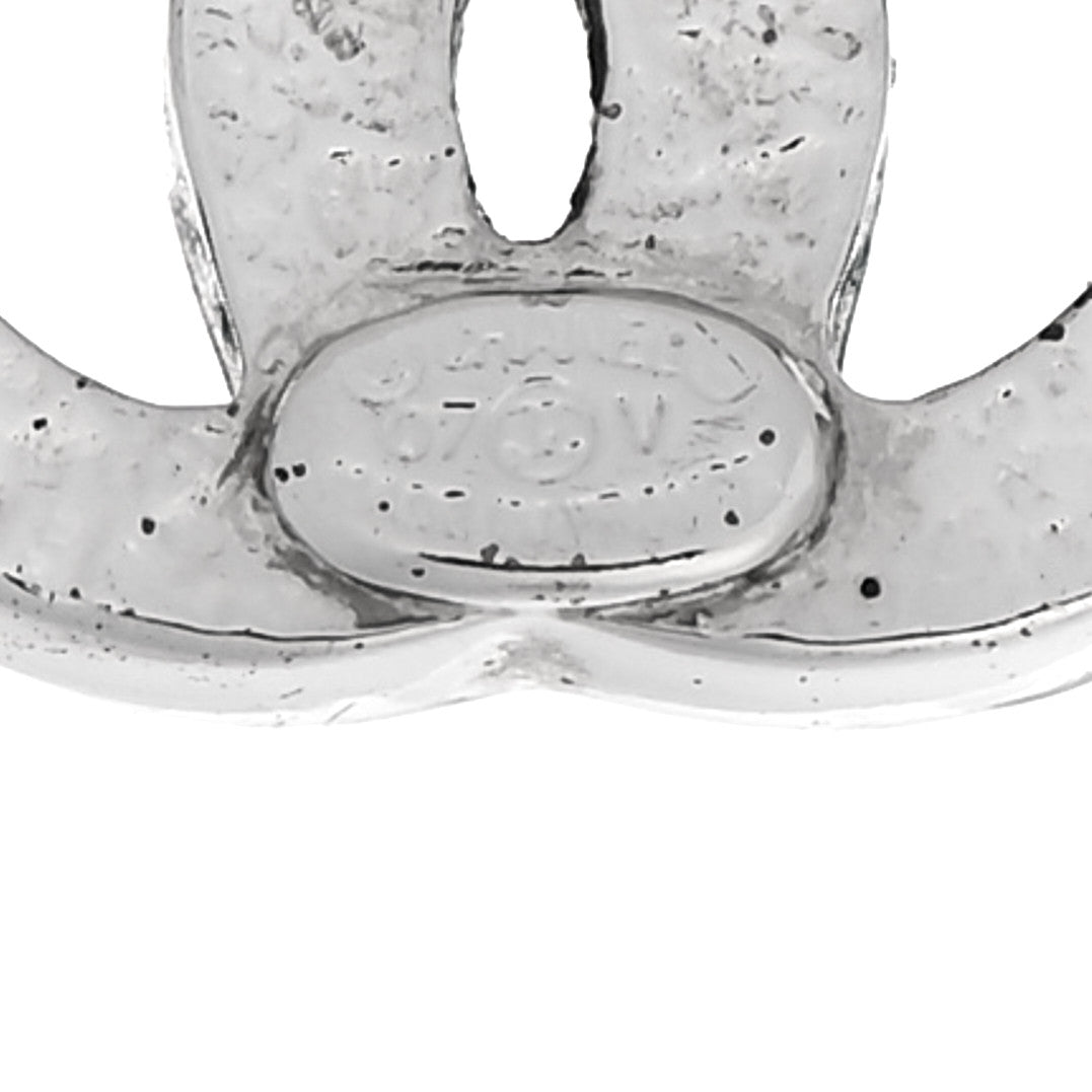 Crystal Mini Timeless CC Earrings Silver