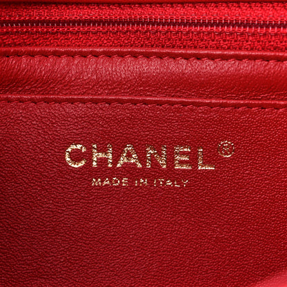 Chanel Lambskin Quilted Mini Rectangular Flap Red 6 of 12