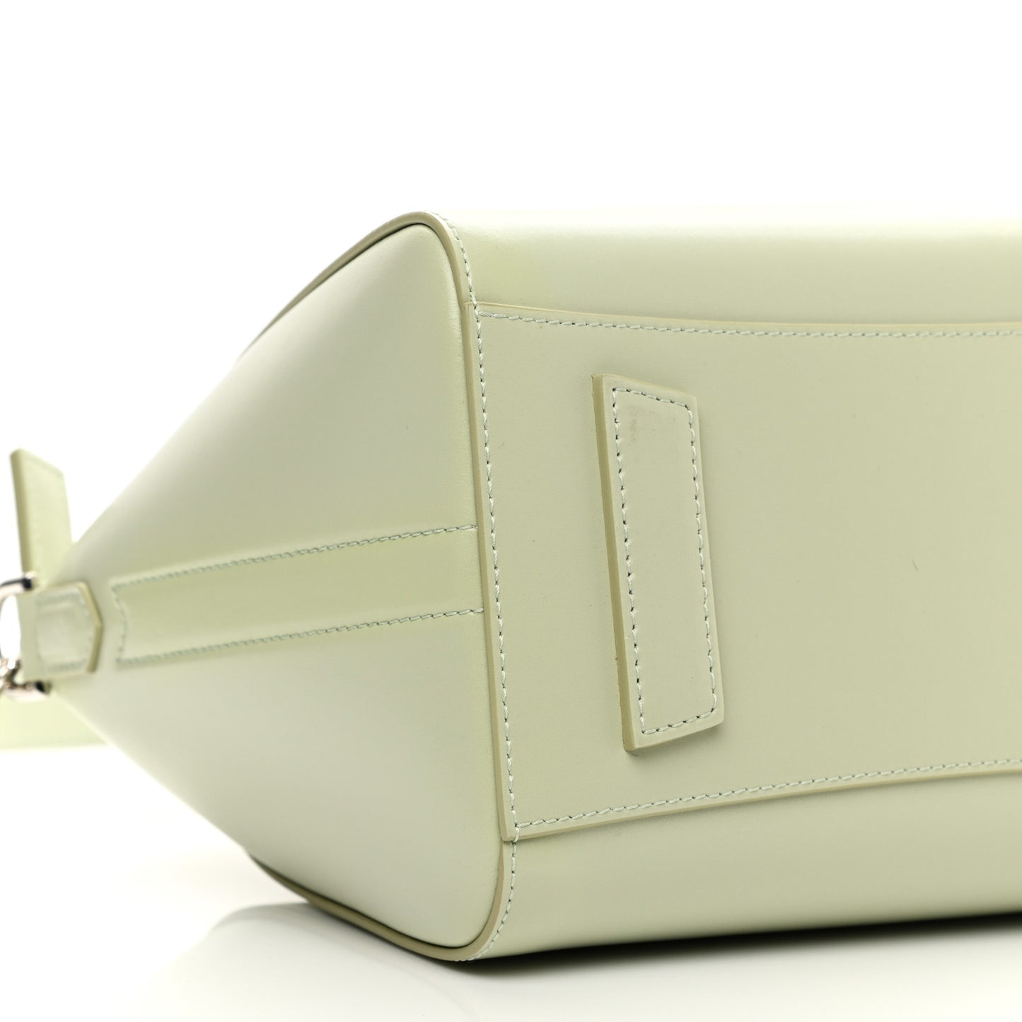 Shiny Lord Calfskin Small Antigona Aqua Green
