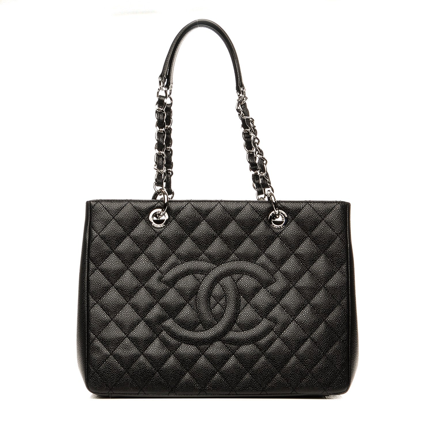 Chanel Caviar Quilted Grand Shopping Tote GST Black 1 of 8