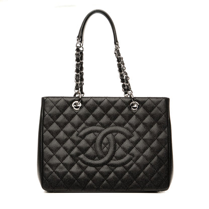 Chanel Caviar Quilted Grand Shopping Tote GST Black 1 of 8