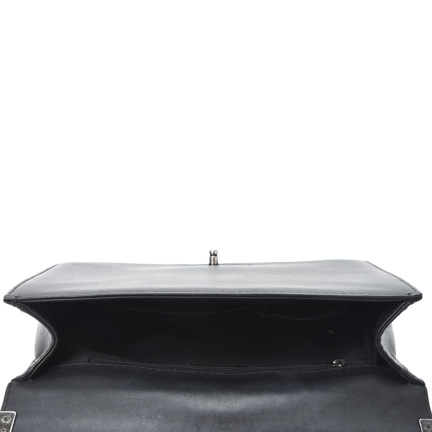Chanel Lambskin Quilted Large Boy Flap Black 4 of 9