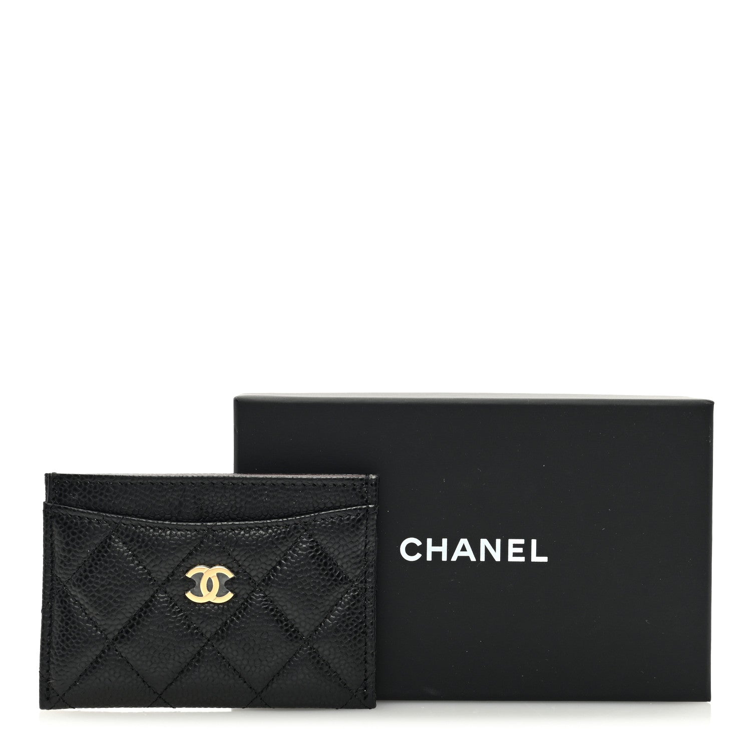 Chanel Caviar Quilted Card Holder Black 8 of 8