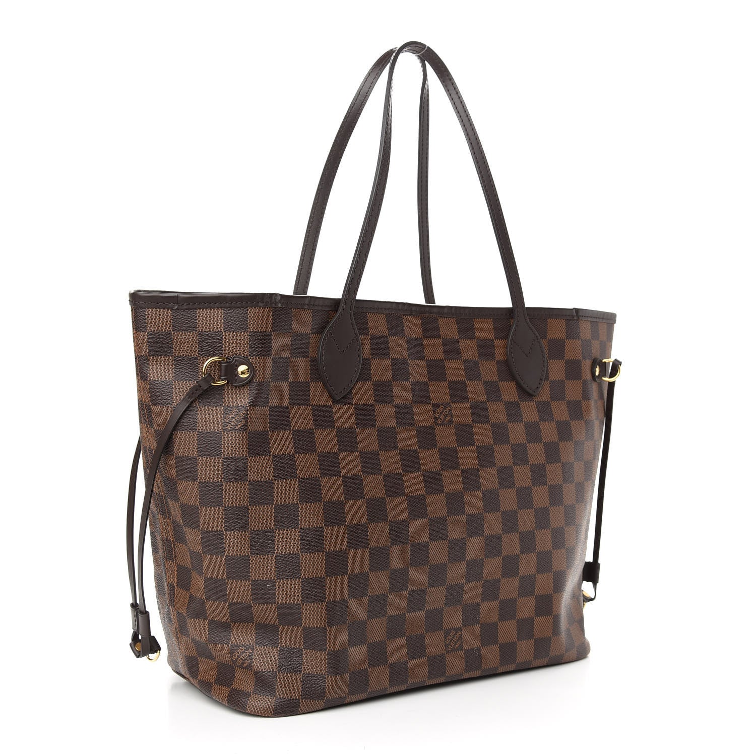 Louis Vuitton Damier Ebene Neo Neverfull MM Rose Ballerine 3 of 8