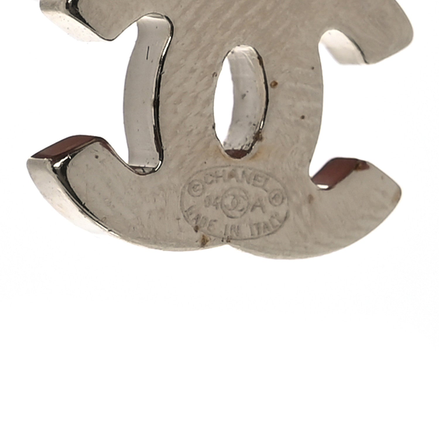 Chanel Crystal Enamel CC Lipstick Drop Earrings Red Black Gold 4 of 5