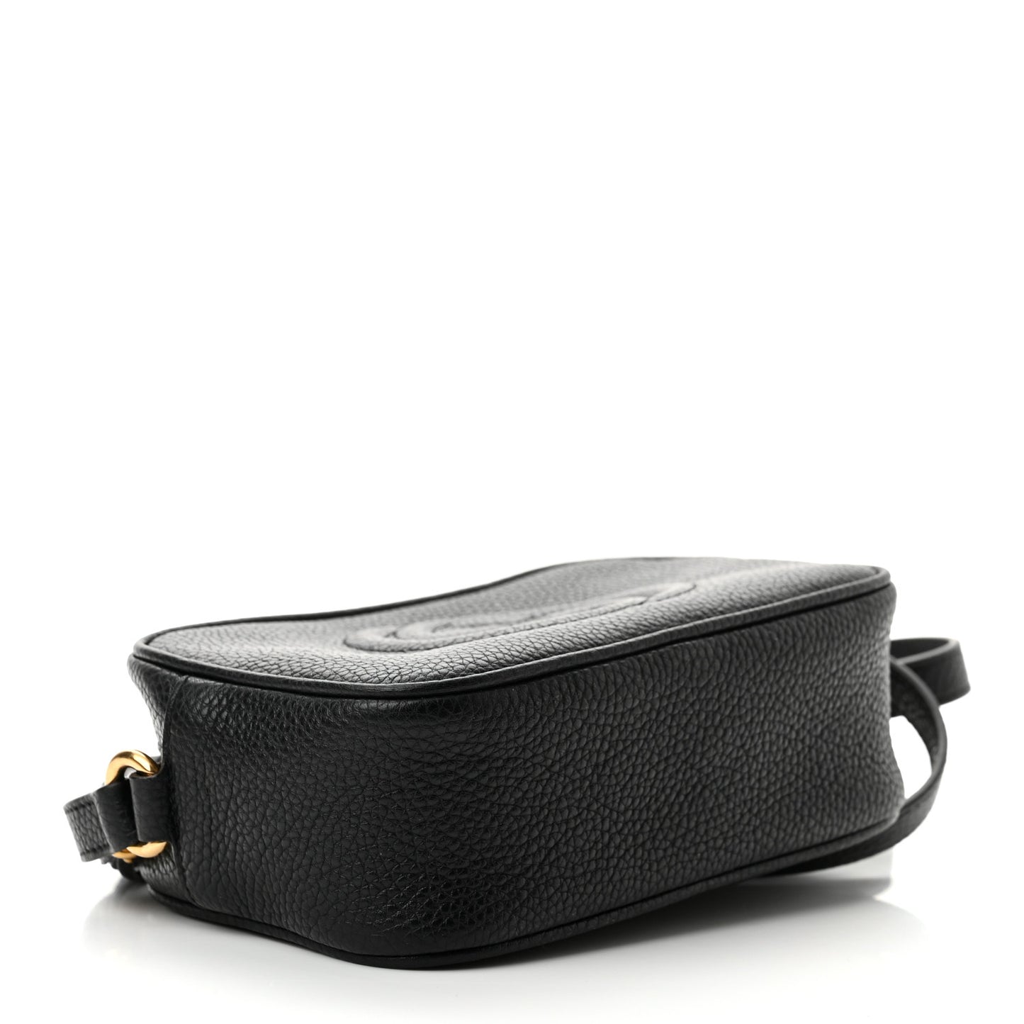 Pebbled Calfskin Mini Soho Disco Bag Black