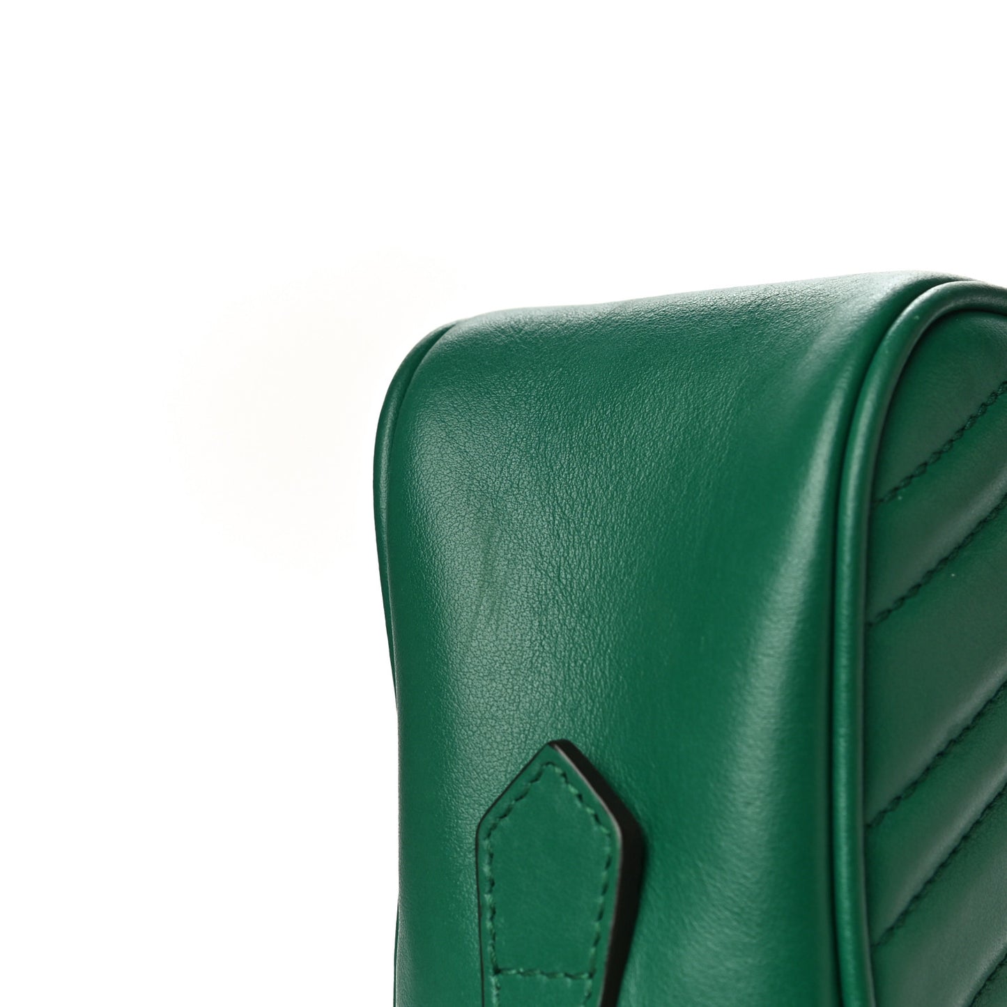 Calfskin Matelasse Small GG Marmont Chain Shoulder Bag Emerald Green
