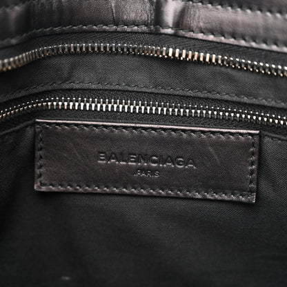 Balenciaga Smooth Calfskin Metallic Patent Giant 12 Silver Hardware City Black Gris 6 of 11