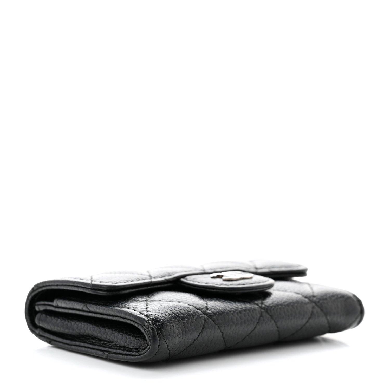 Chanel Caviar Quilted Flap Card Holder Black 4 of 9