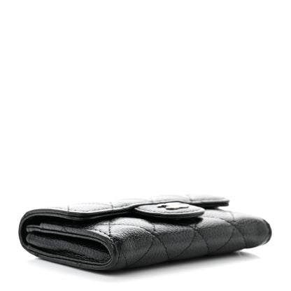 Chanel Caviar Quilted Flap Card Holder Black 4 of 9