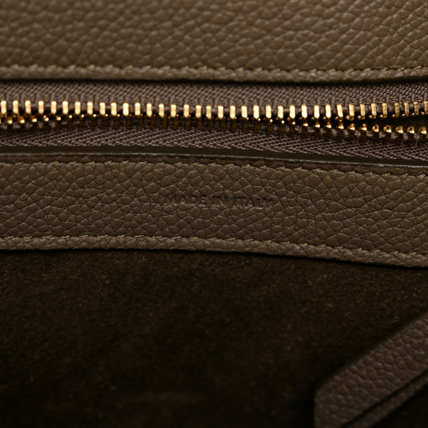 Soft Grained Calfskin Small Belt Cabas Phantom Taupe