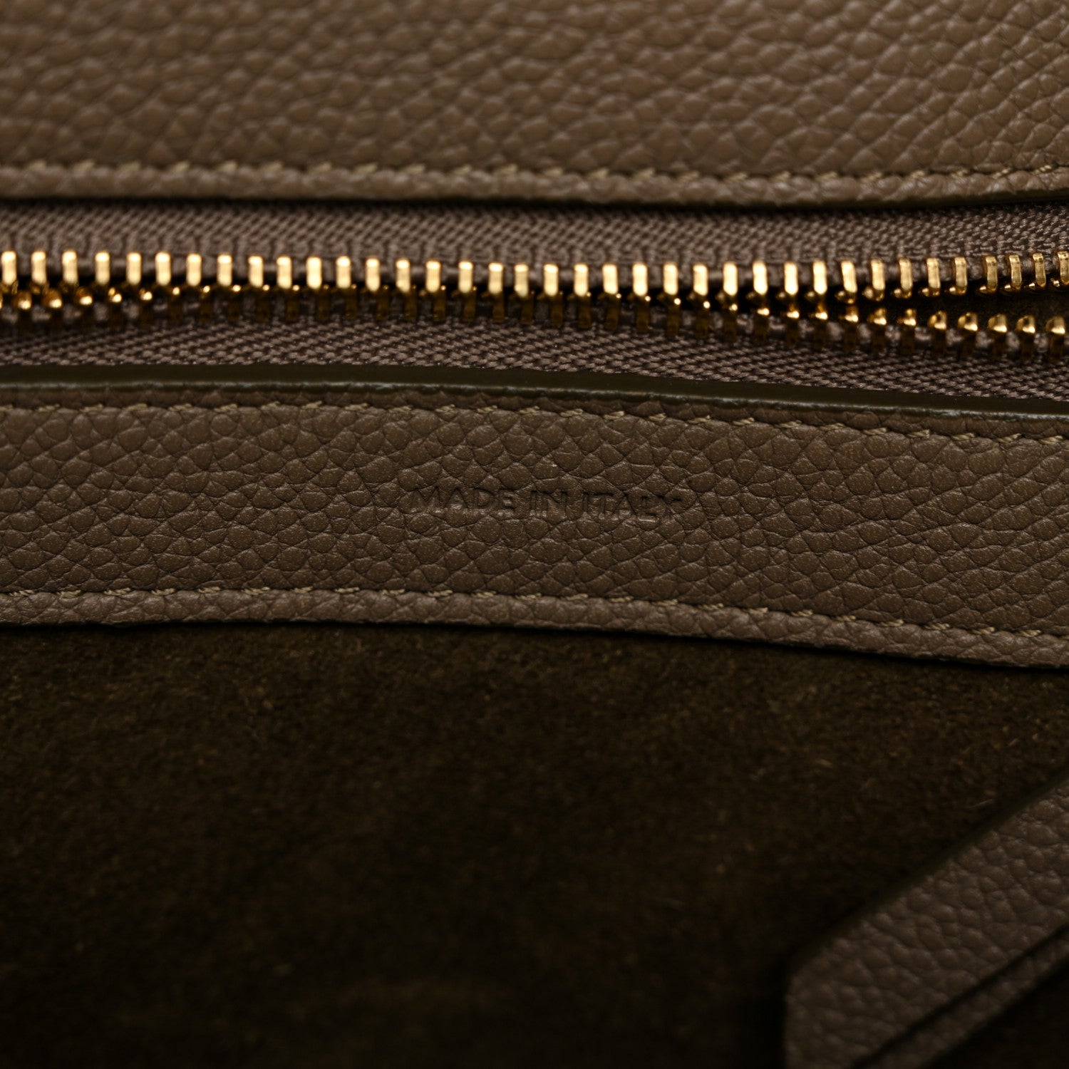 Celine Soft Grained Calfskin Small Belt Cabas Phantom Taupe 7 of 11