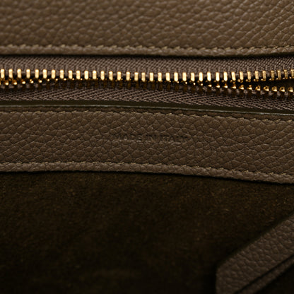 Celine Soft Grained Calfskin Small Belt Cabas Phantom Taupe 7 of 11