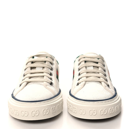 Gucci Jacquard Mini GG Monogram Web Womens 1977 Tennis Sneakers 34.5 White 2 of 8