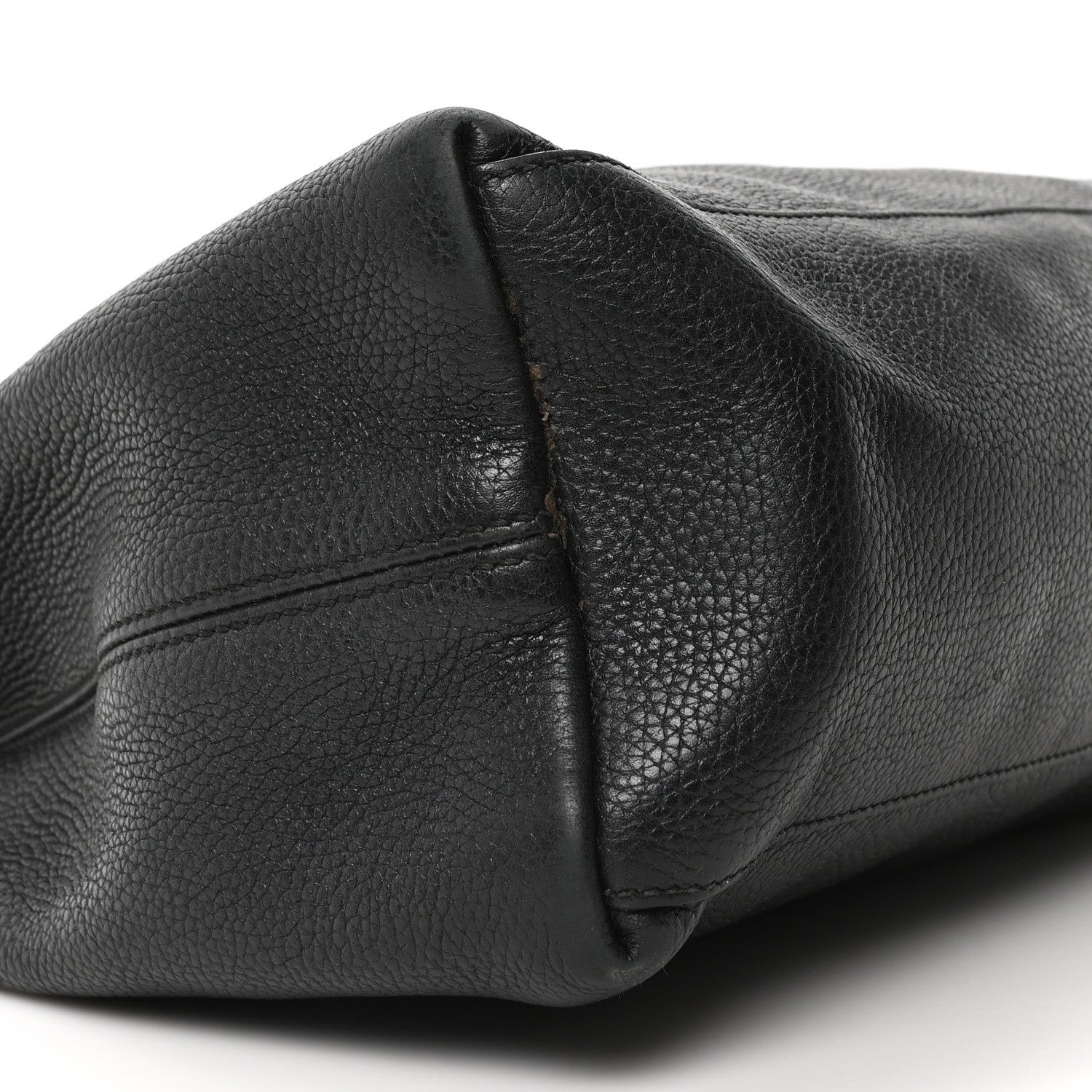 Gucci Pebbled Calfskin Medium Soho Chain Shoulder Bag Black 9 of 10