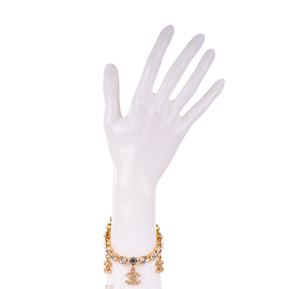 Chanel Crystal CC Bracelet Gold 2 of 4