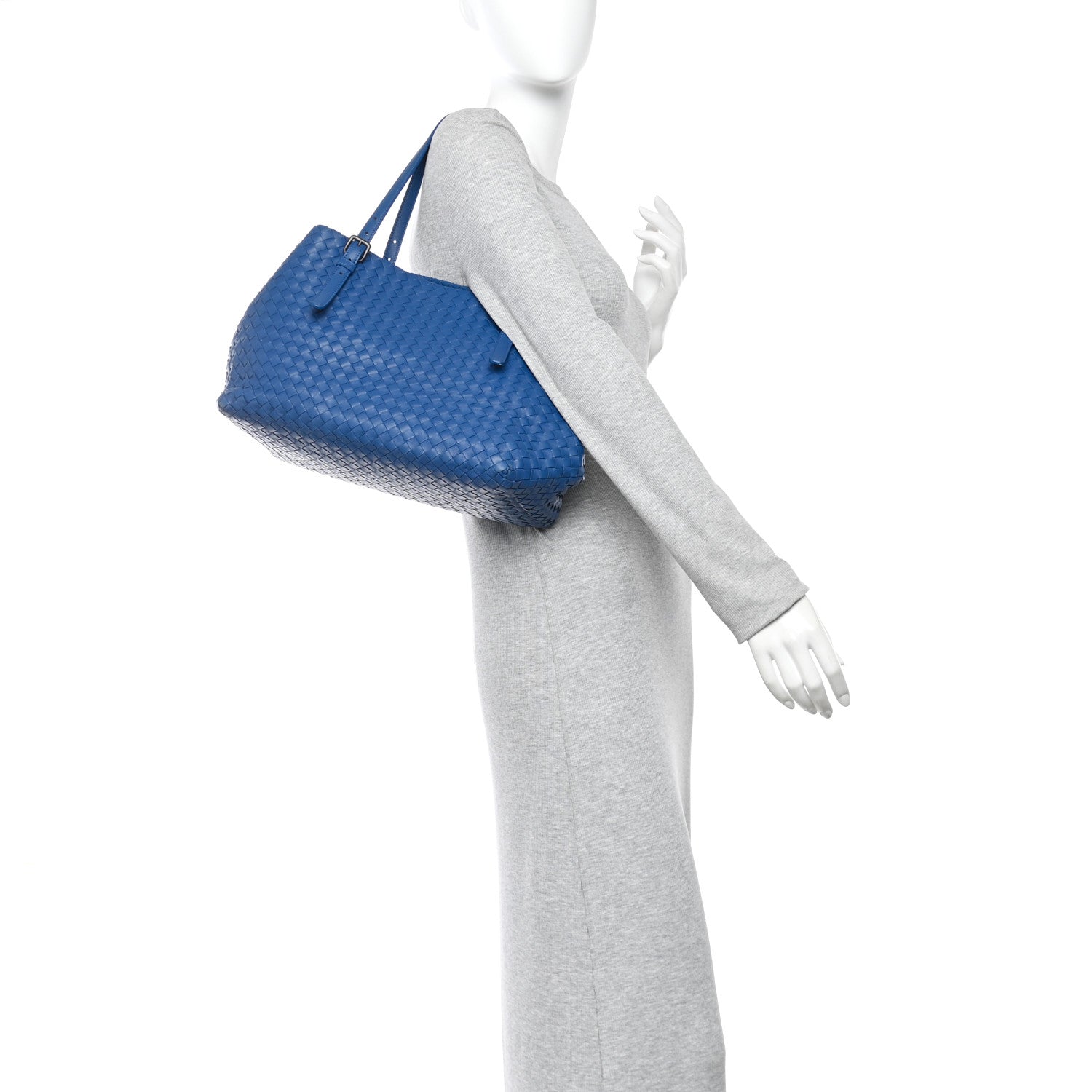 Bottega Veneta Nappa Intrecciato Medium Cesta Tote Cobalt 2 of 9