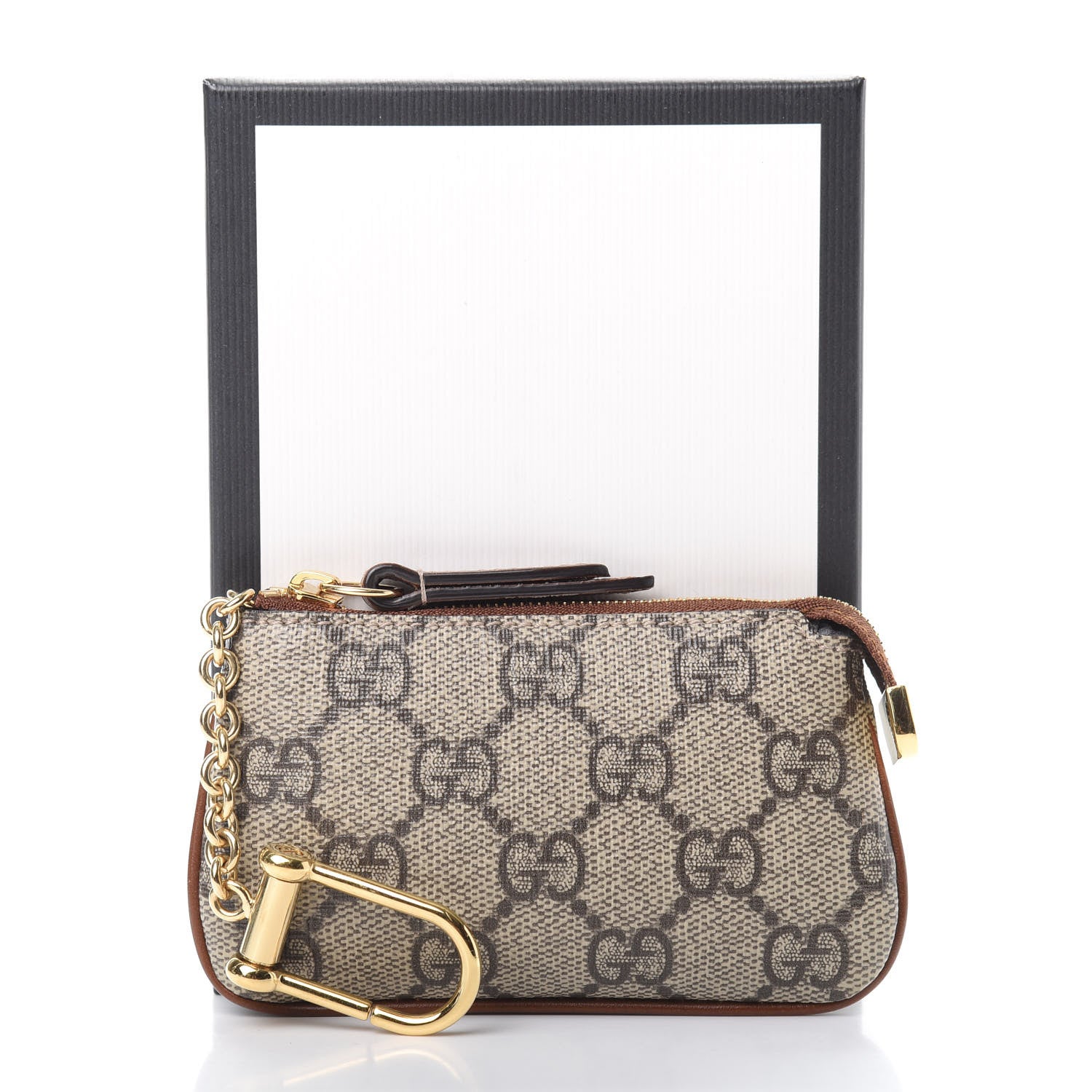 Gucci GG Supreme Monogram Key Case Brown 10 of 10