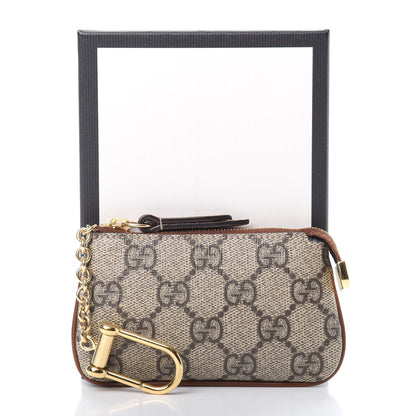 Gucci GG Supreme Monogram Key Case Brown 10 of 10
