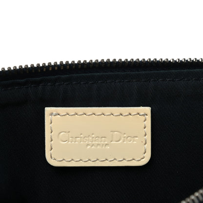 Christian Dior Monogram Mini Saddle Pochette White Blue 6 of 11
