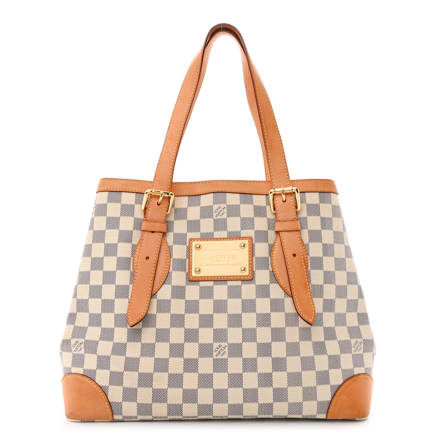 Louis Vuitton Damier Azur Hampstead MM 1 of 15