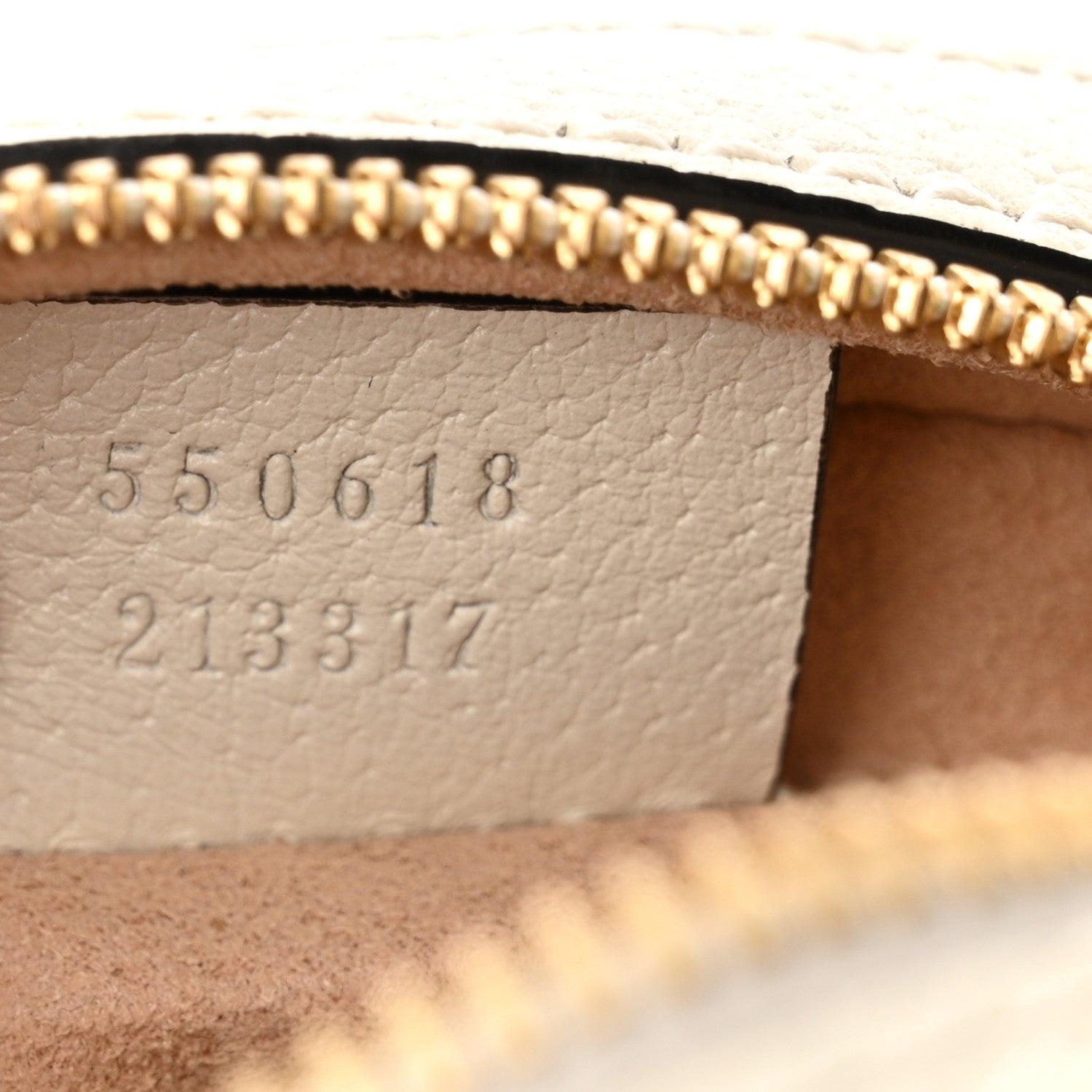 Gucci Textured Calfskin Web Mini Ophidia Round Shoulder Bag Mystic White 7 of 14