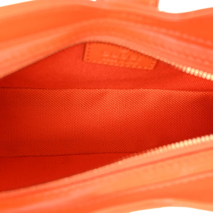 Gucci Calfskin Monogram Mini Moon Side Shoulder Bag Orange 5 of 9