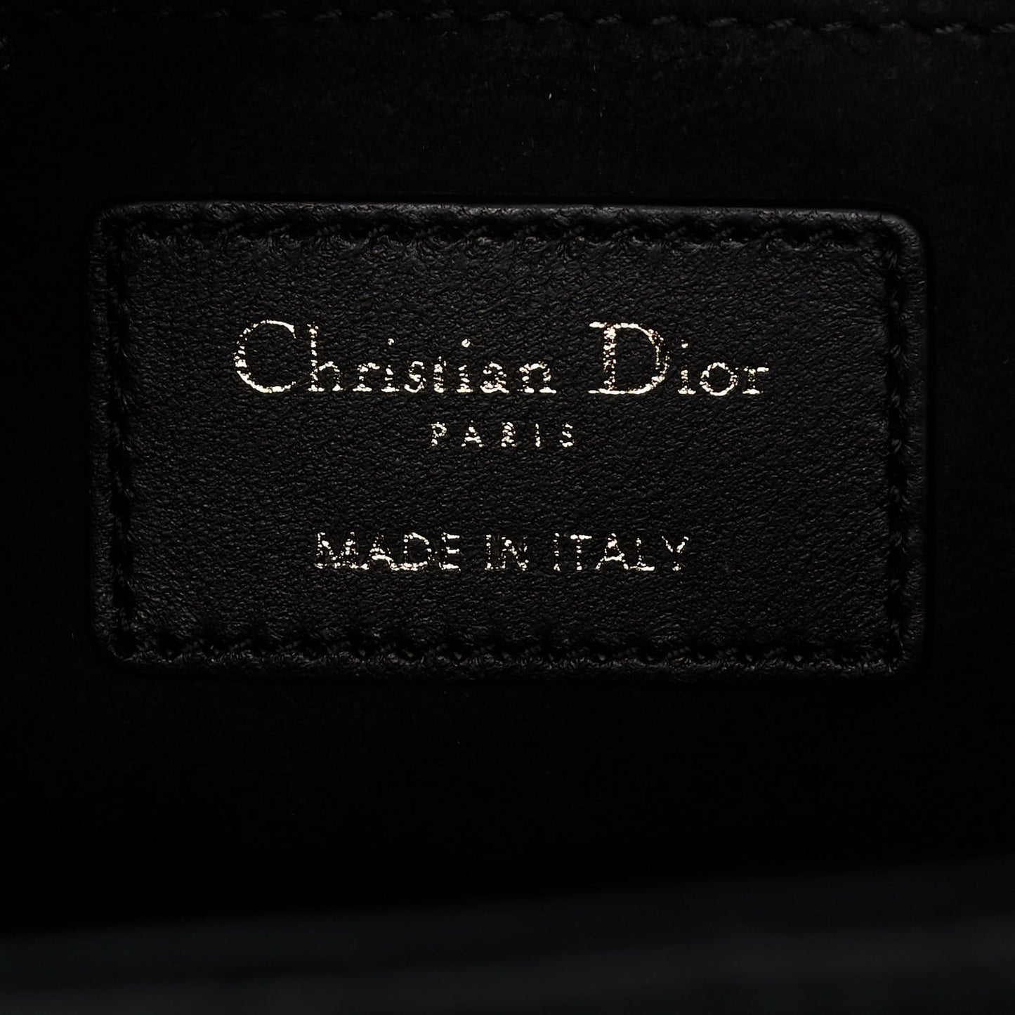 Lambskin Cannage Medium Lady Dior Black