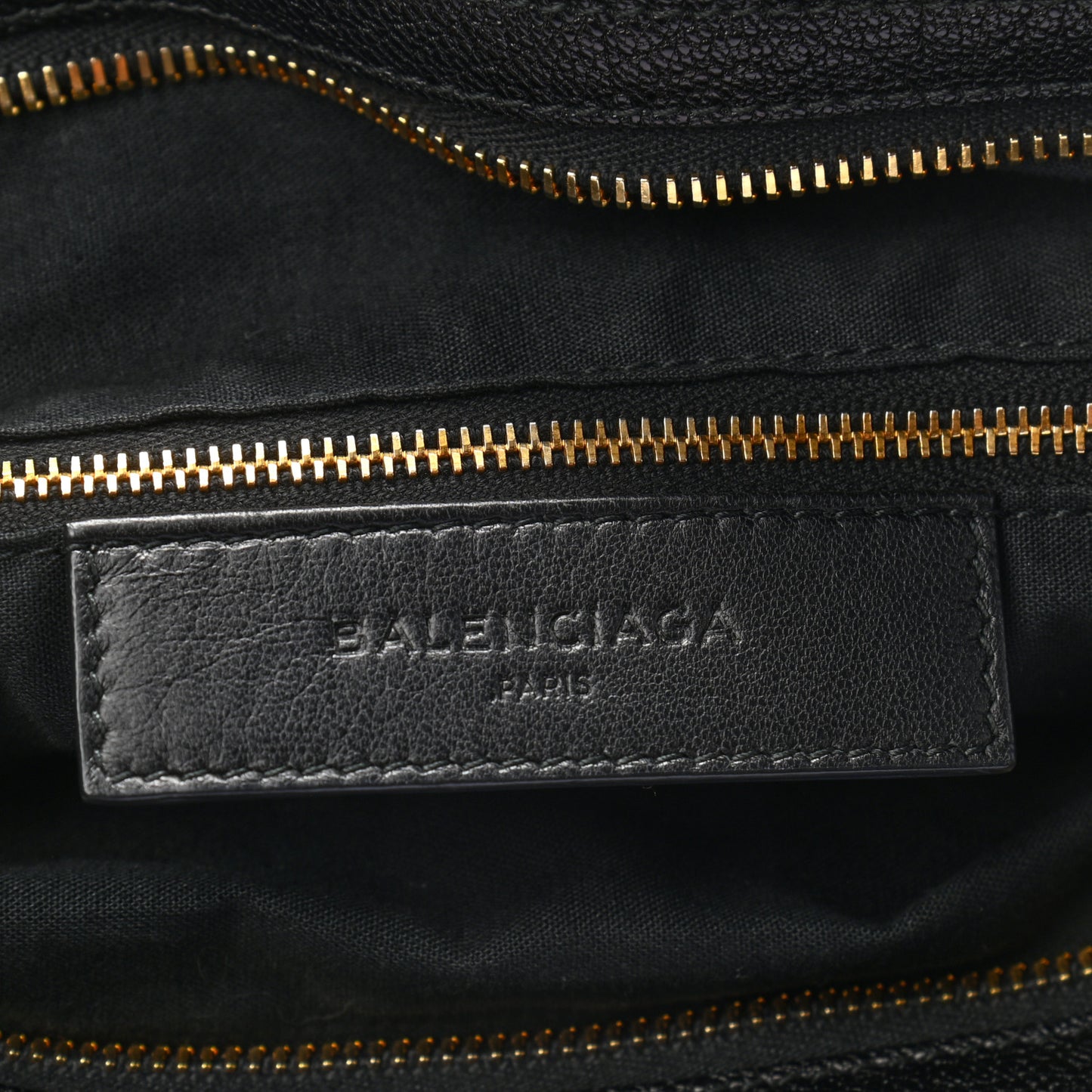 Chevre Gold Metallic Edge Hardware Velo Black