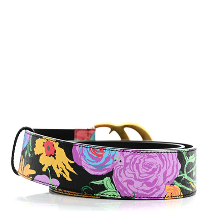 Gucci X KEN SCOTT Calfskin Double G 40mm Belt 80 32 Black Multicolor 2 of 5