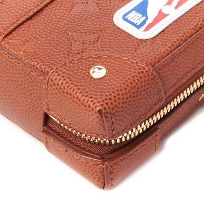 Louis Vuitton X NBA Monogram Embossed Ball Grain Cowhide Soft Trunk Wallet Brown 4 of 7