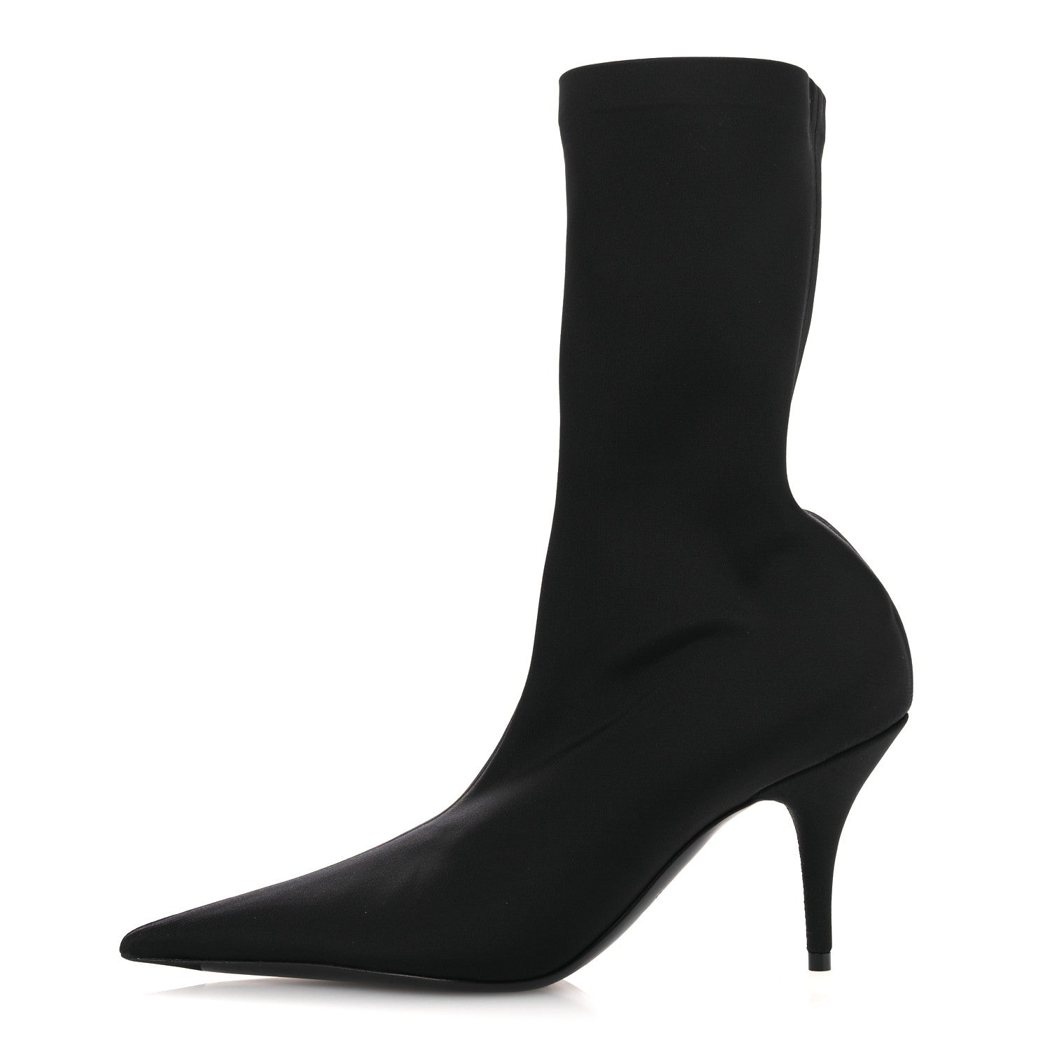 Balenciaga Jersey Crepe Extreme Pointed Toe Knife Booties 36 Black 1 of 9