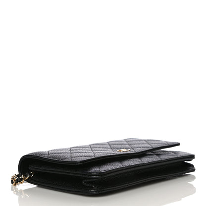 Chanel Caviar Quilted Wallet On Chain WOC Black 4 of 12