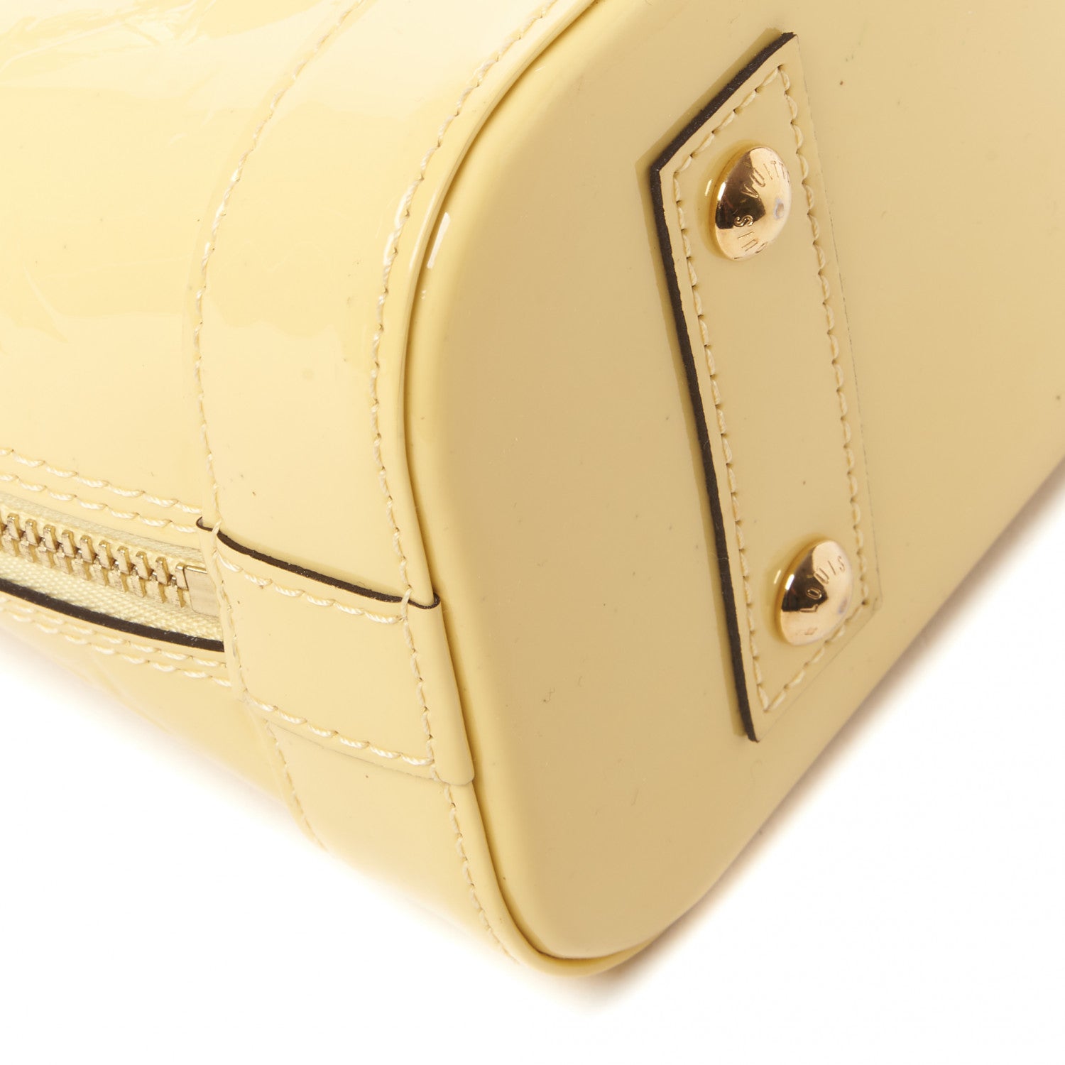Louis Vuitton Vernis Alma BB Citrine 7 of 8