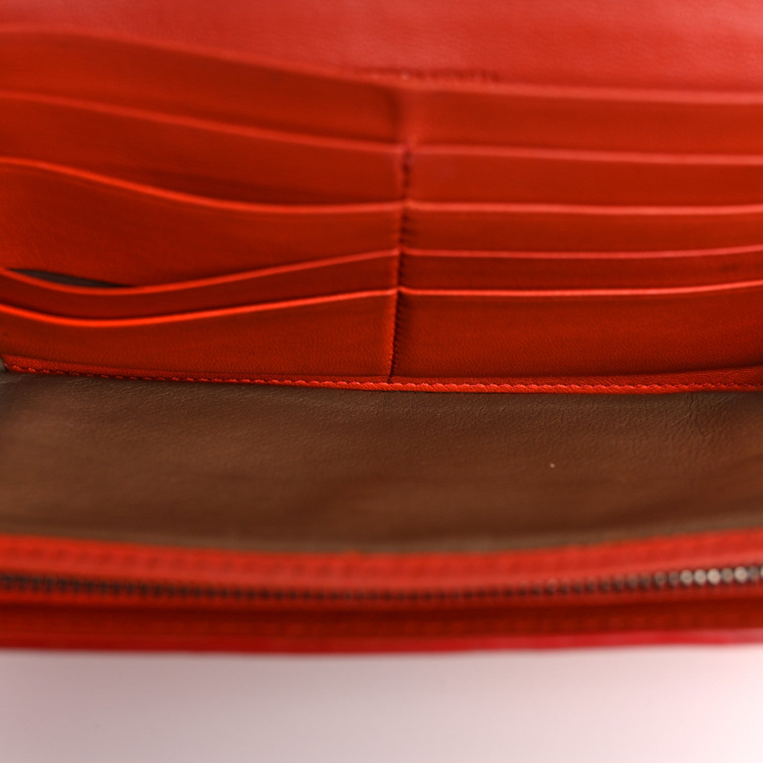 Bottega Veneta Nappa Intrecciato Continental Wallet Red 5 of 14