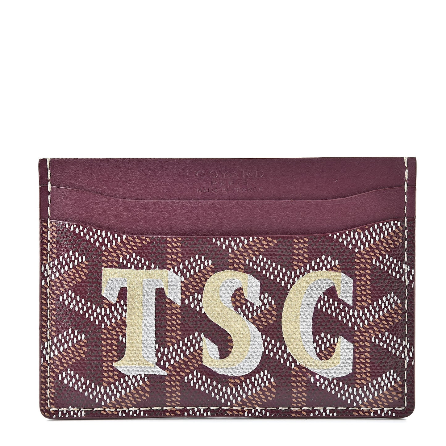 Goyardine Saint Sulpice Card Holder Bordeaux