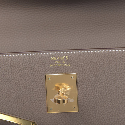 Hermes Togo Kelly Retourne 32 Etoupe 6 of 12